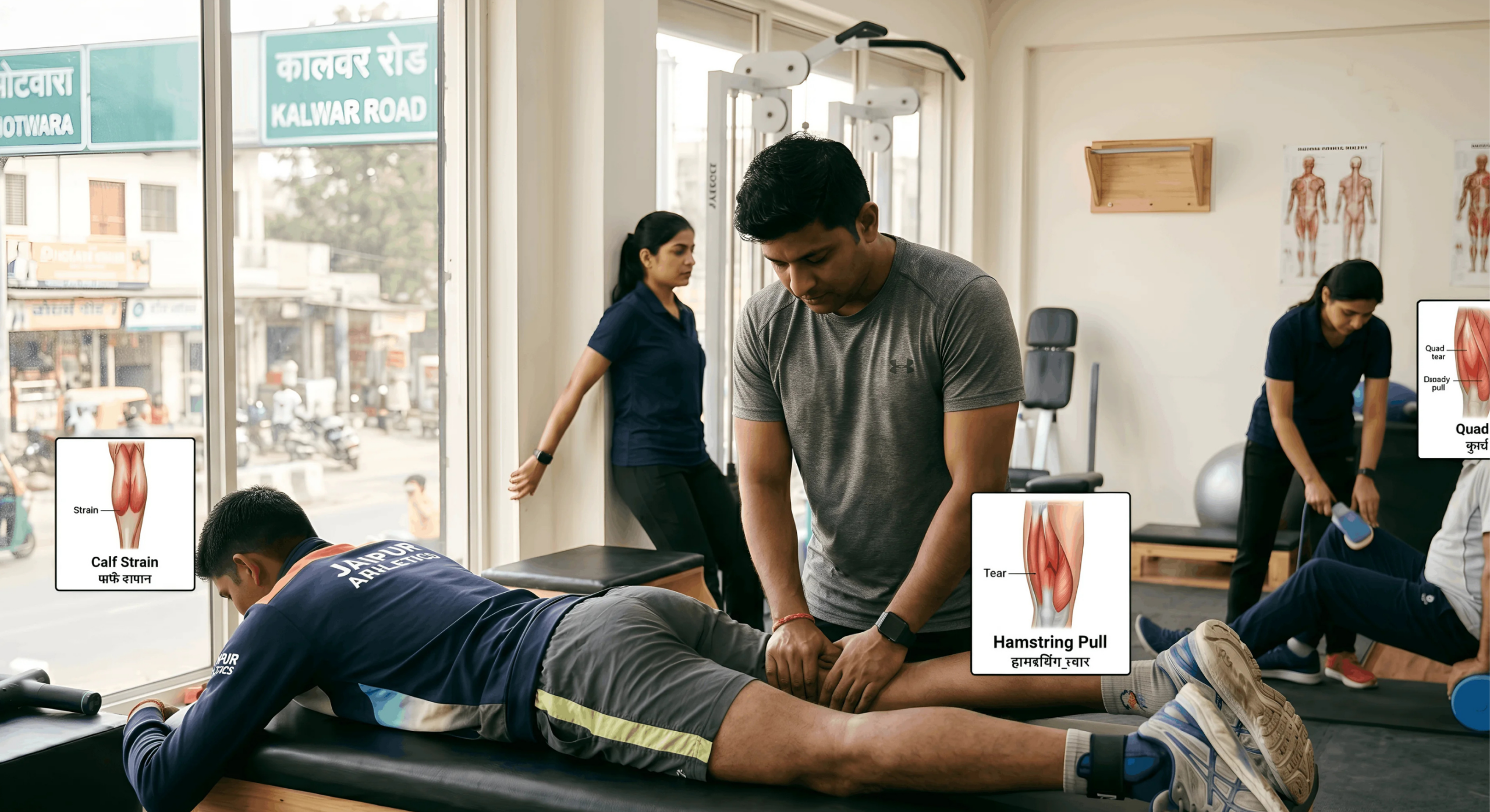 Muscle Tears StraineEffective treatment for hamstring calf and quad pulls in Jaipur