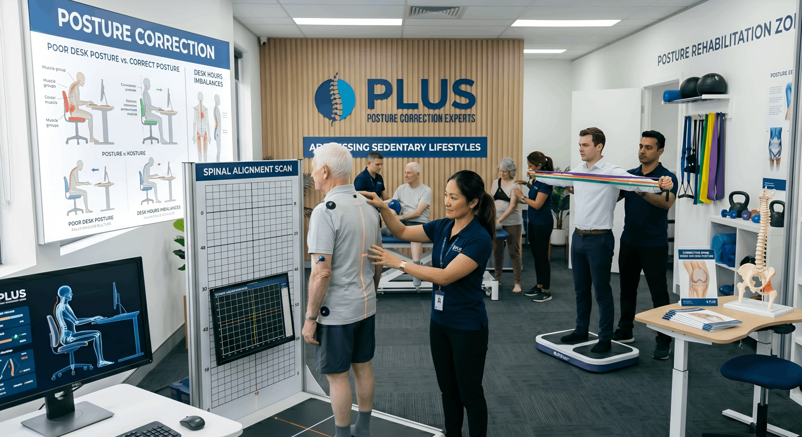 Posture Issues Correcting imbalances caused by long desk hours or sedentary lifestyles in Jaipur