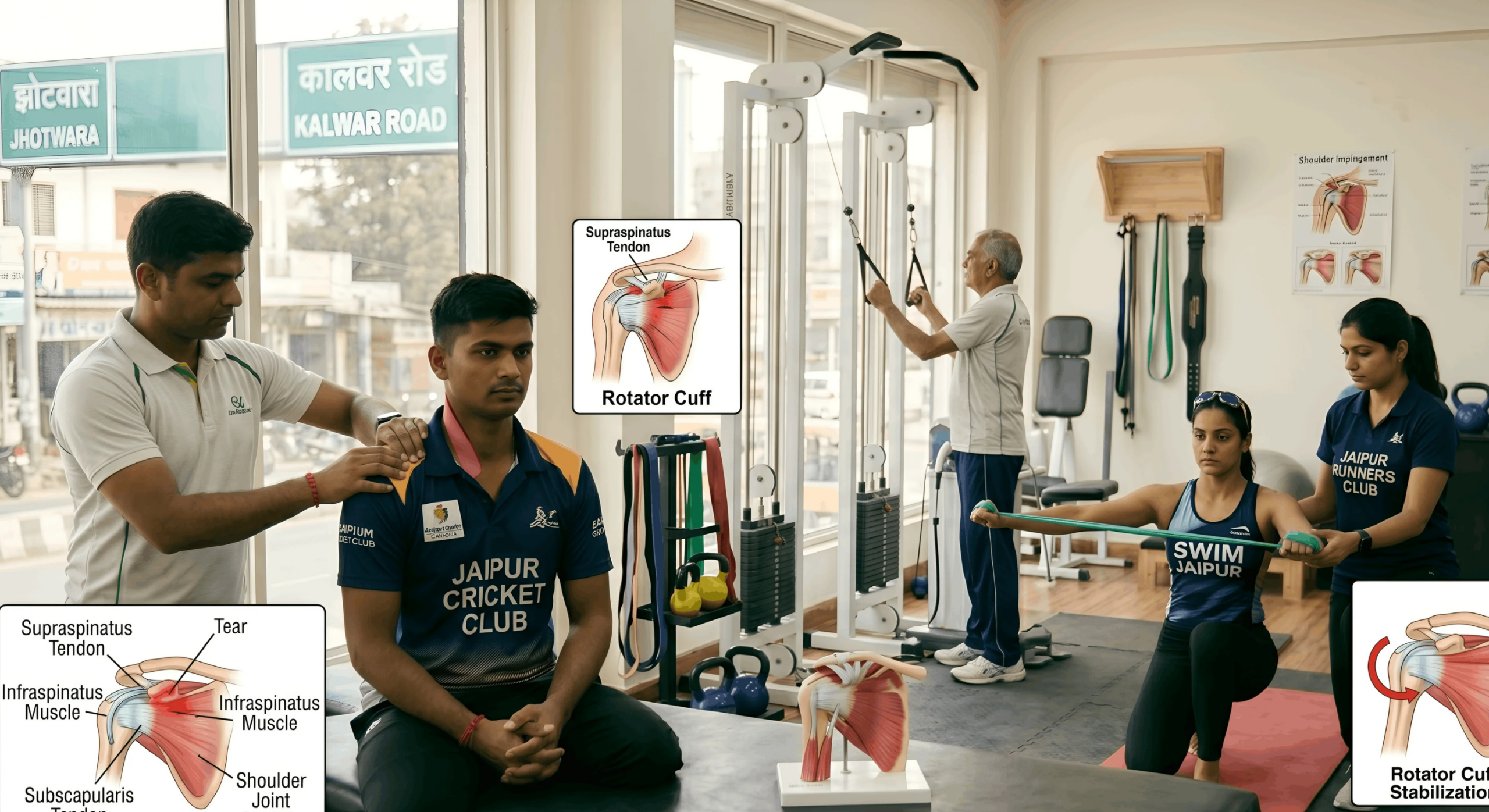 Overuse Injuries Tennis elbow golfers elbow and runners knee in jaipur